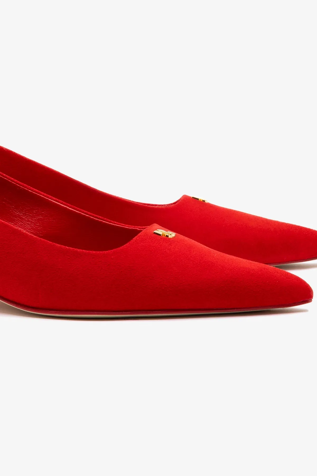 Ruth Pump In Scarlet Suede