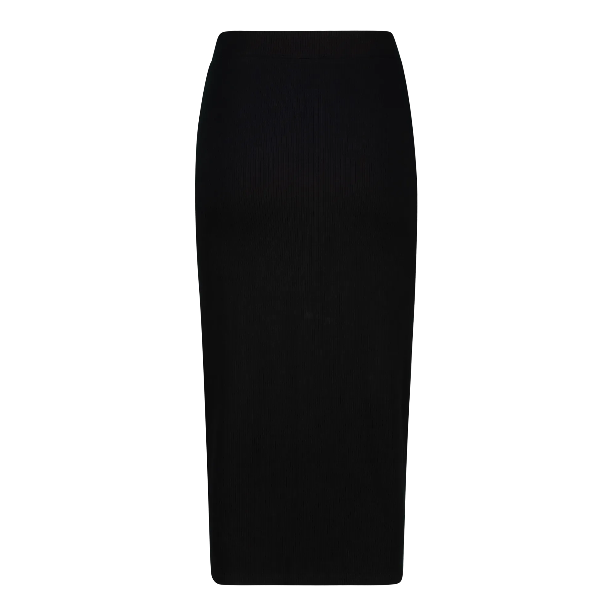 SADIE BLACK BODYCON SKIRT WITH ROSE