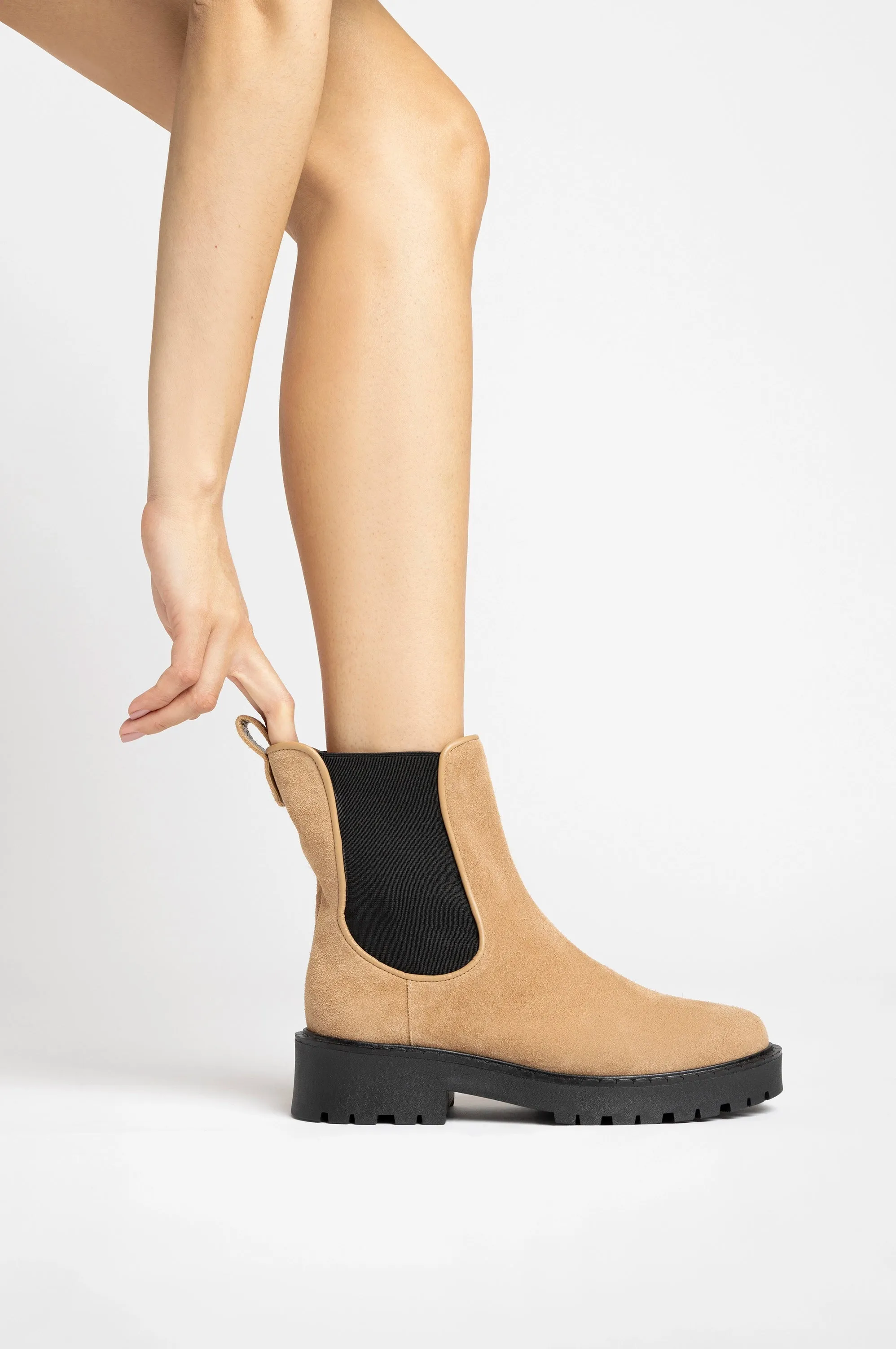 Sancha Boot In Peanut Suede
