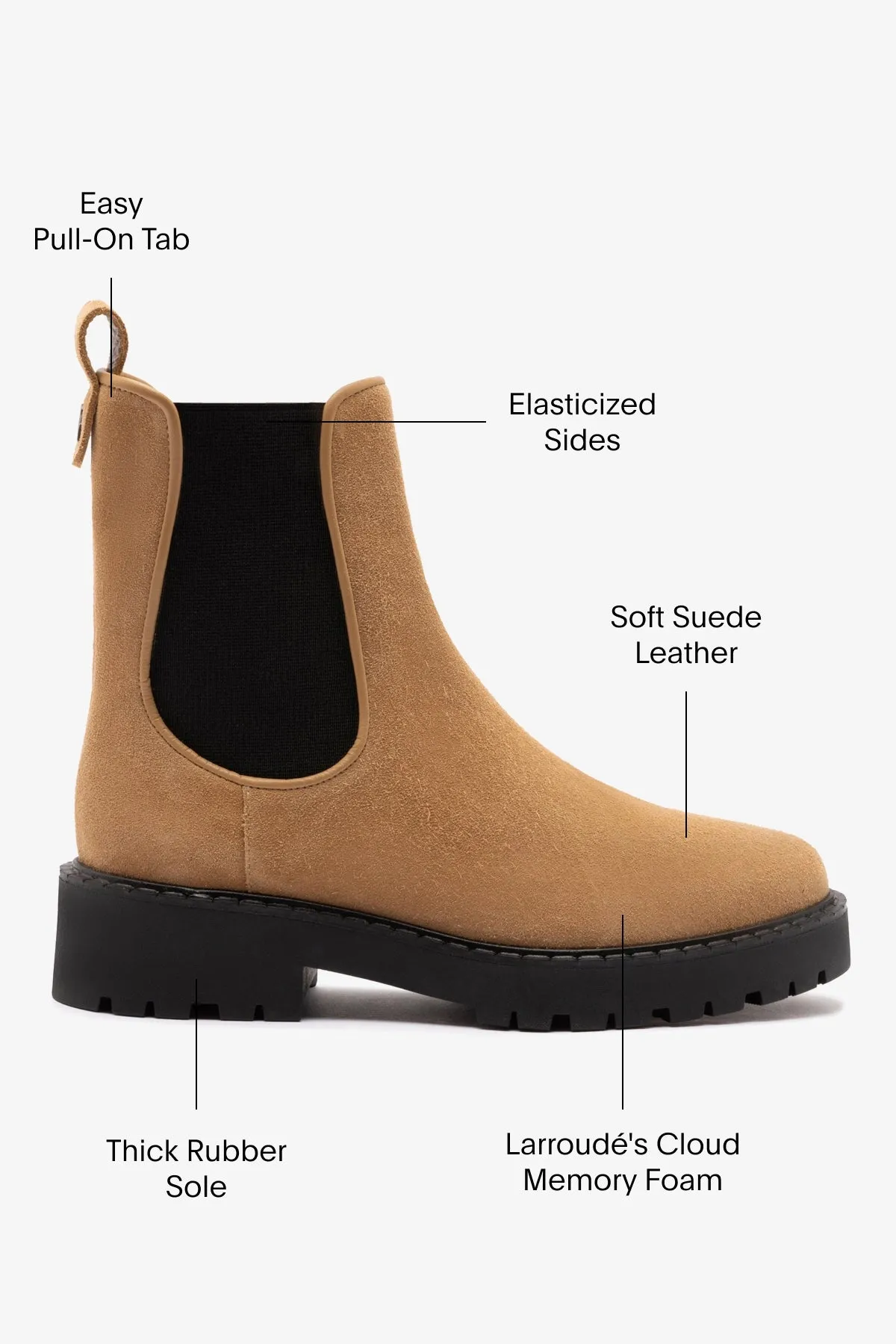 Sancha Boot In Peanut Suede