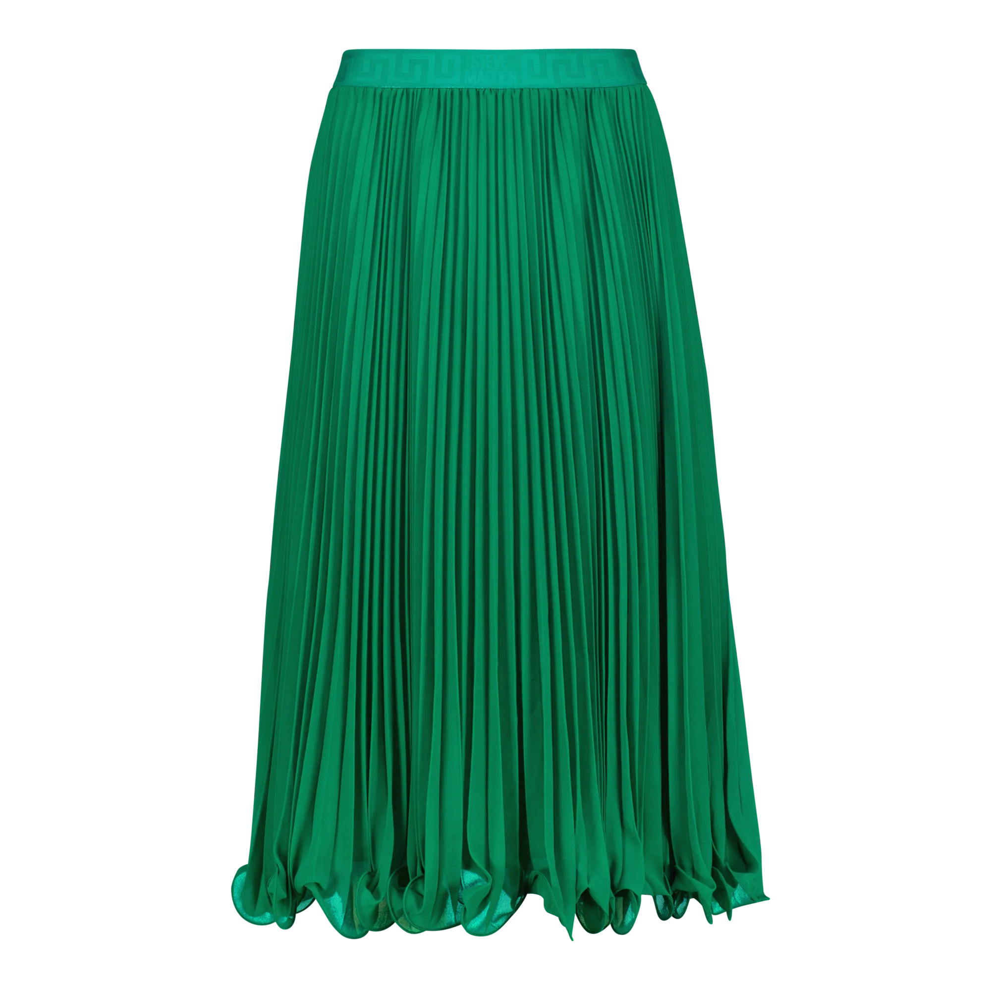 SIERRA EMERALD PLEATED MIDI SKIRT