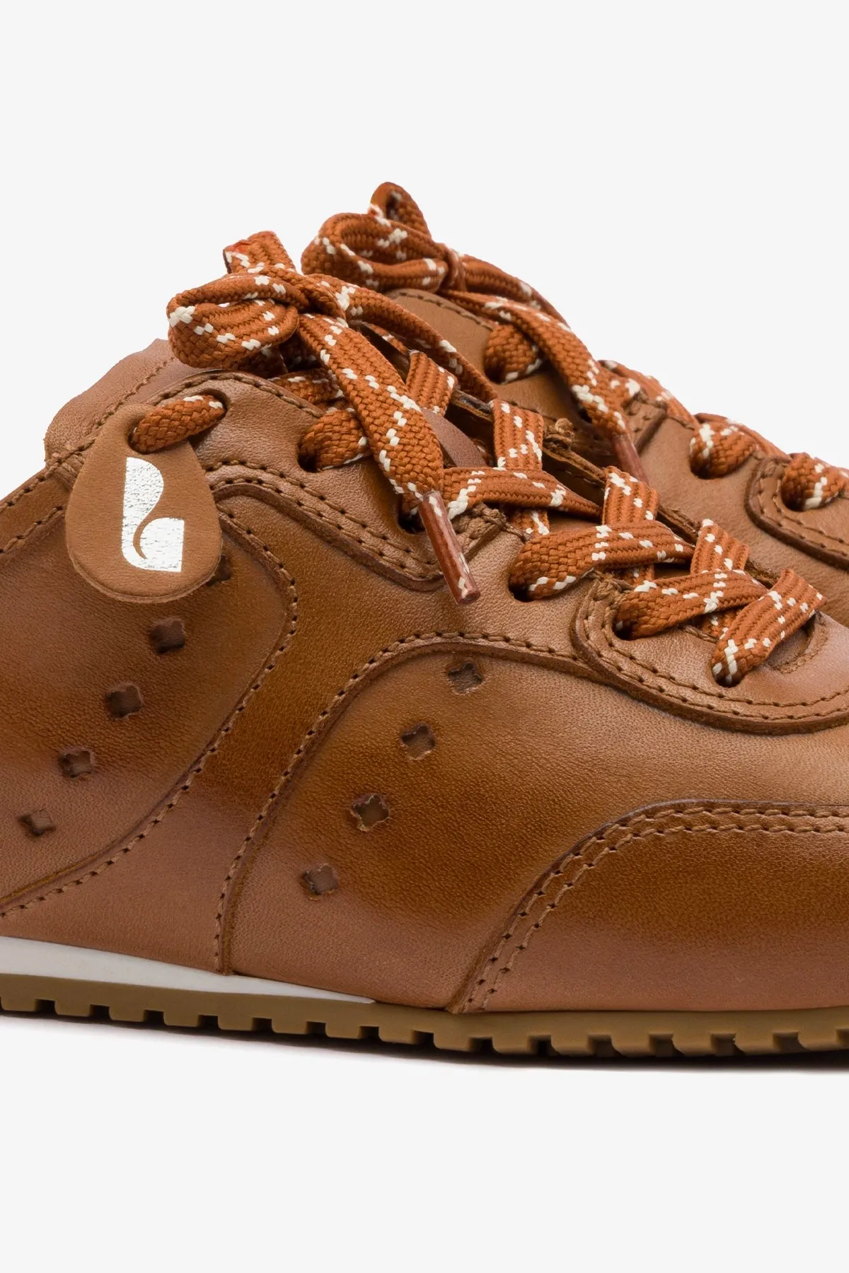 Stella Mule In Caramel Leather
