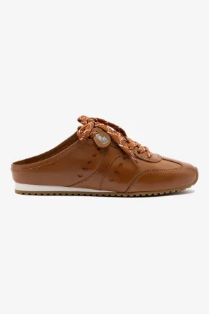 Stella Mule In Caramel Leather
