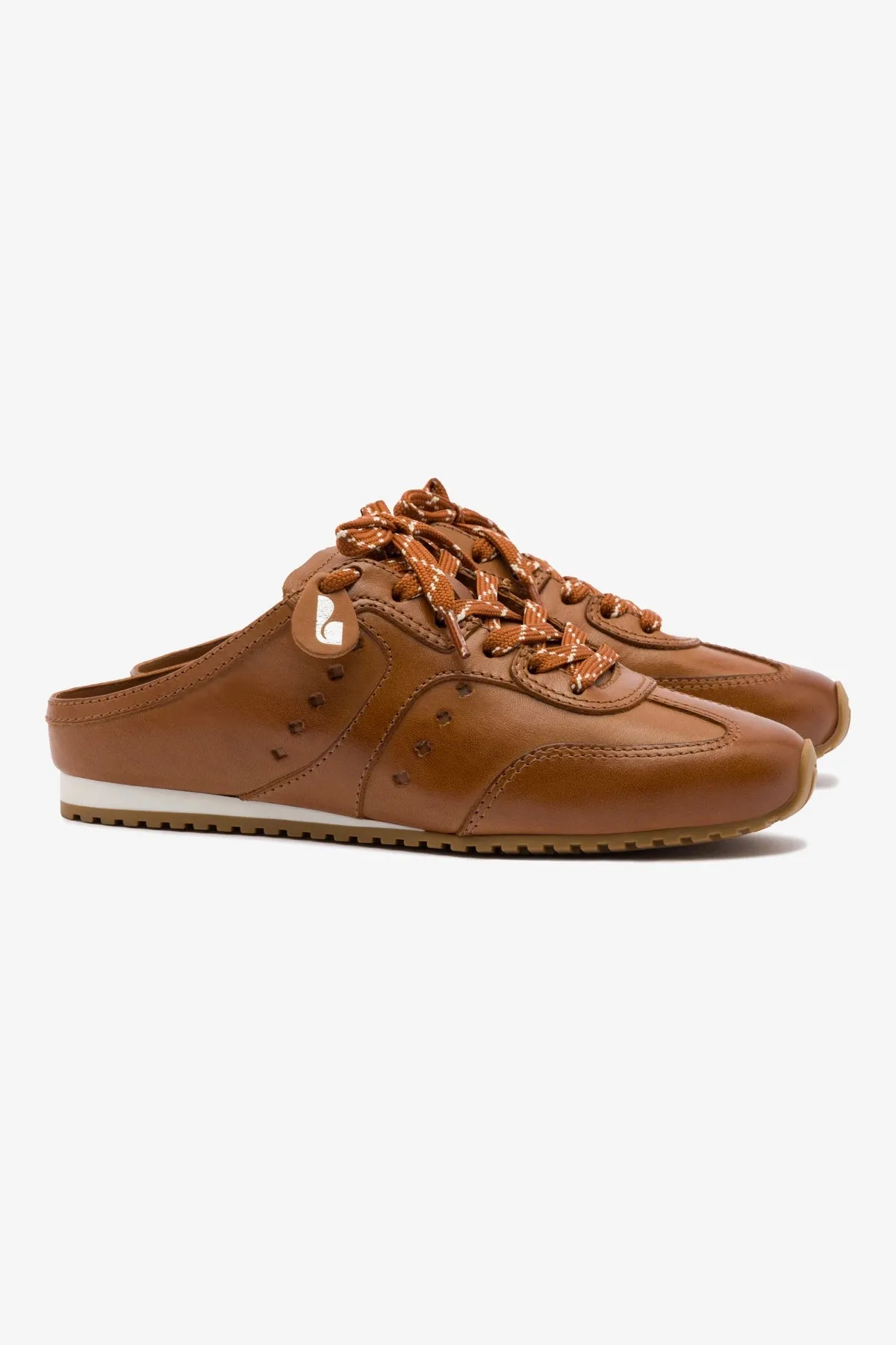 Stella Mule In Caramel Leather