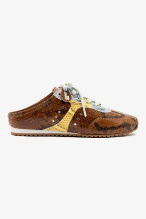 Stella Mule In Python Printed Leather