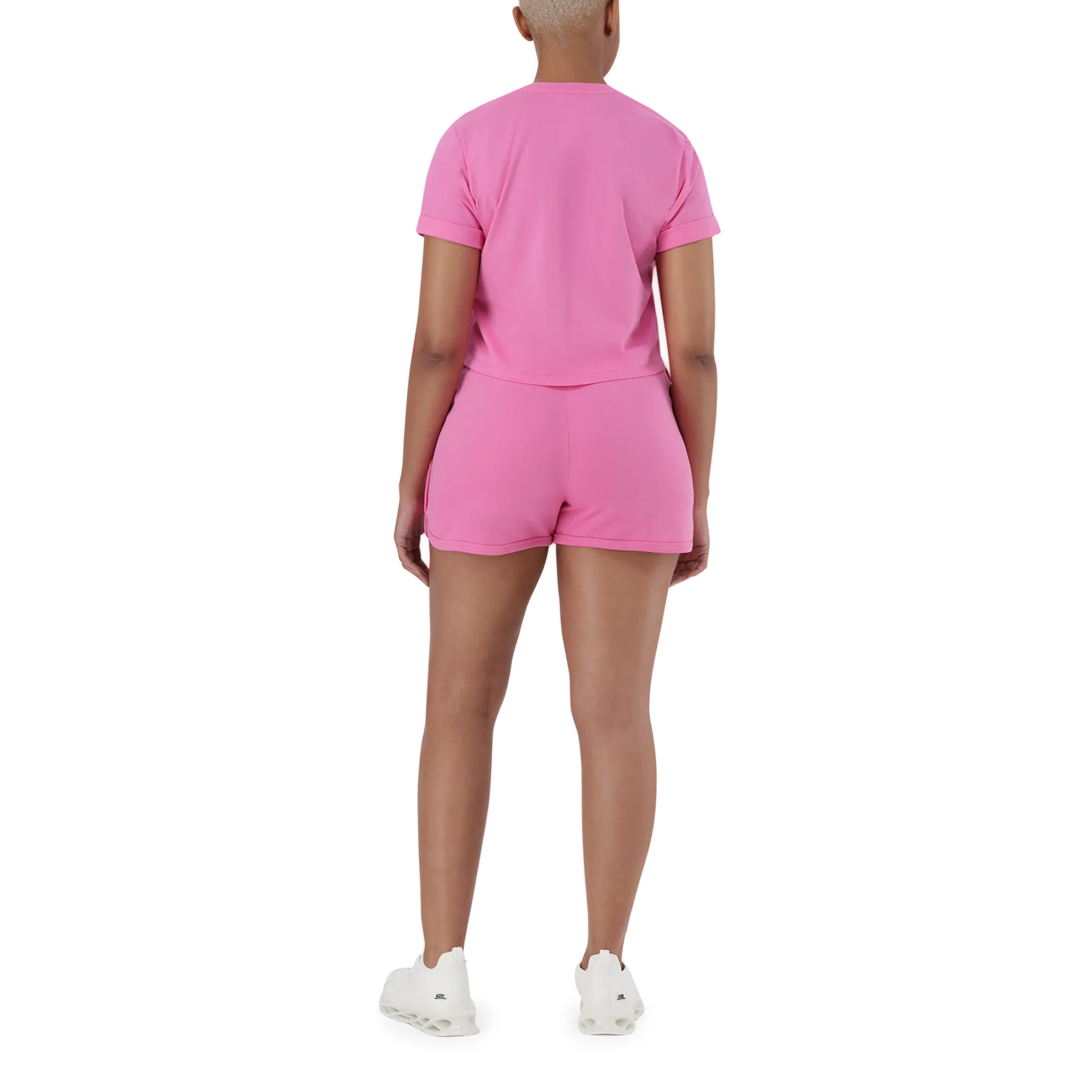TAMSYN BRIGHT PINK JOGGER SHORTS