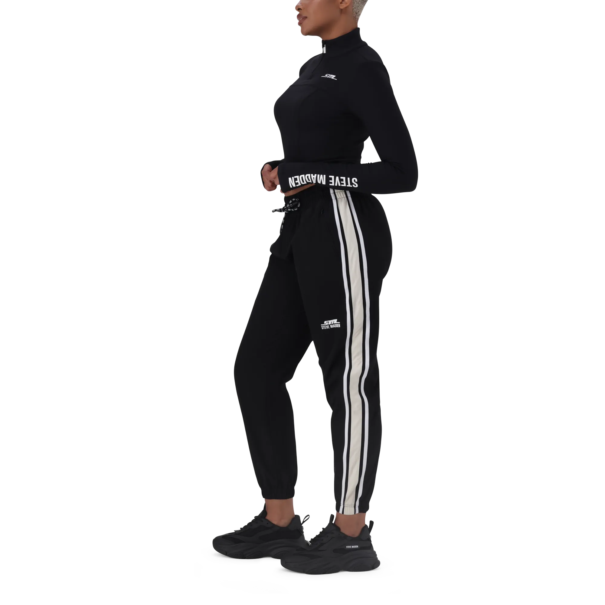 THALIA BLACK ACTIVE TOP