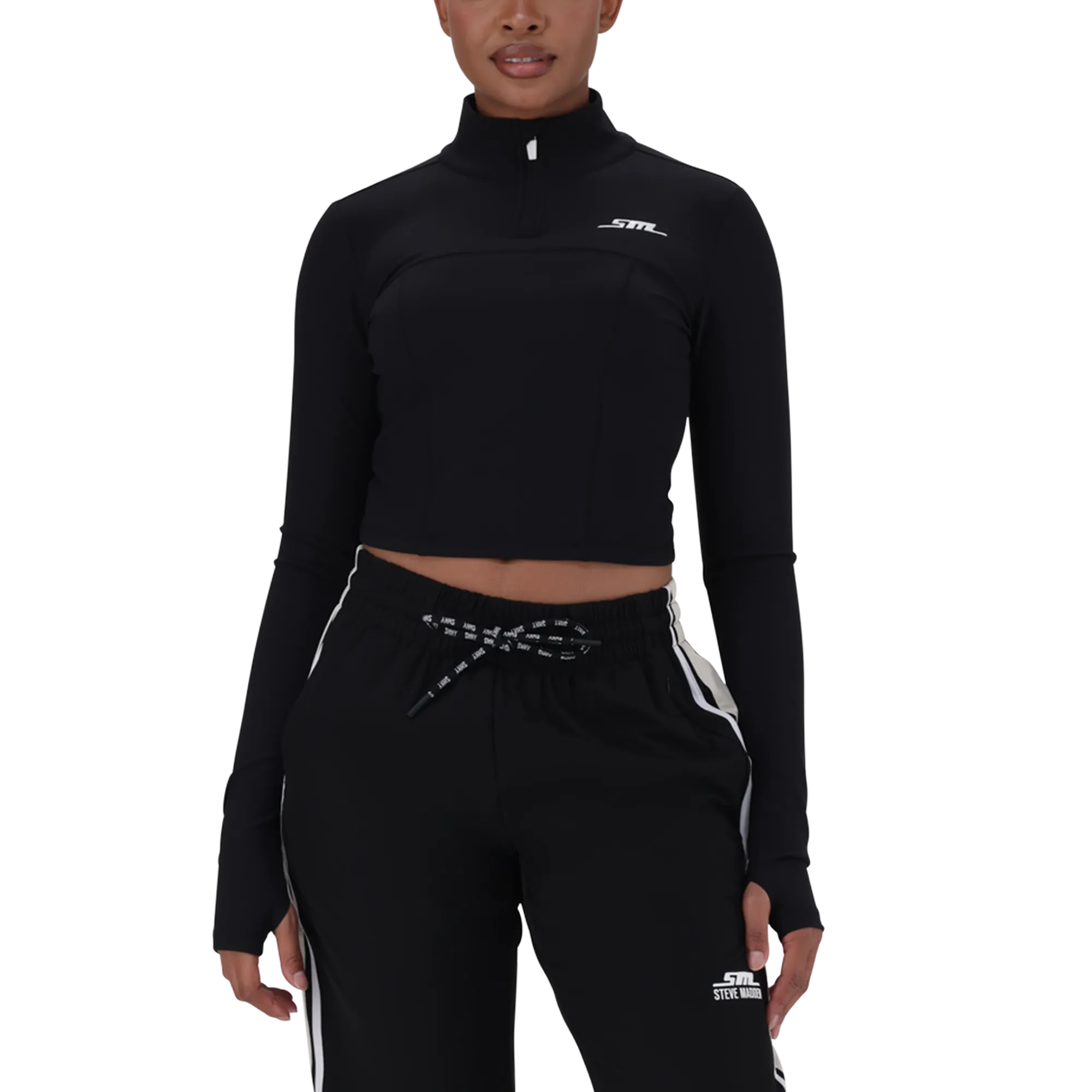 THALIA BLACK ACTIVE TOP