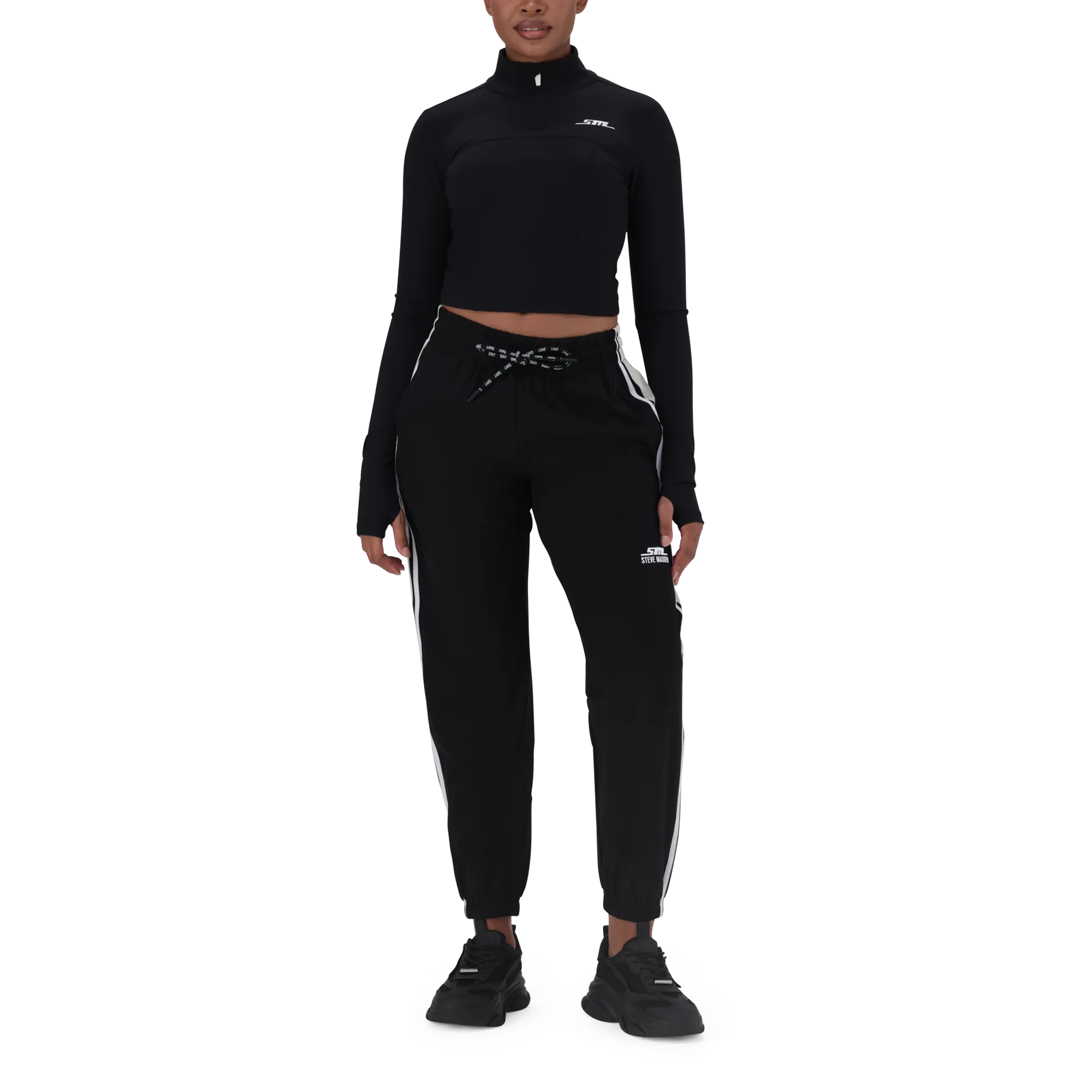 THALIA BLACK ACTIVE TOP