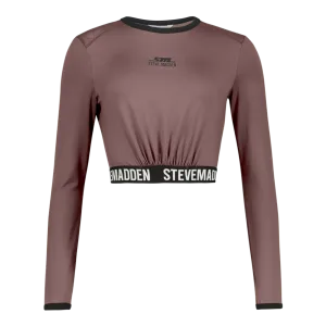 TIANA DARK TAUPE ACTIVE TOP