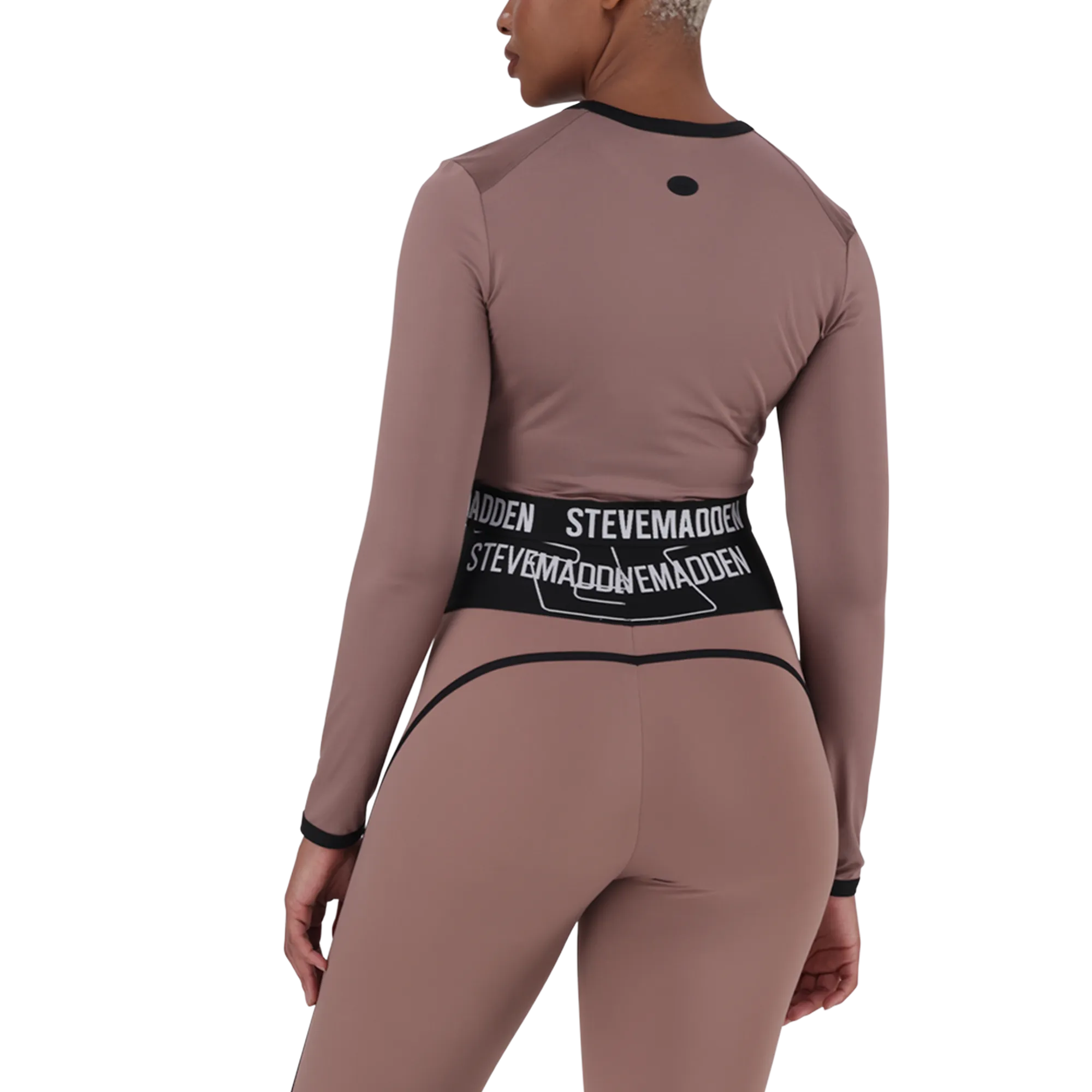 TIANA DARK TAUPE ACTIVE TOP