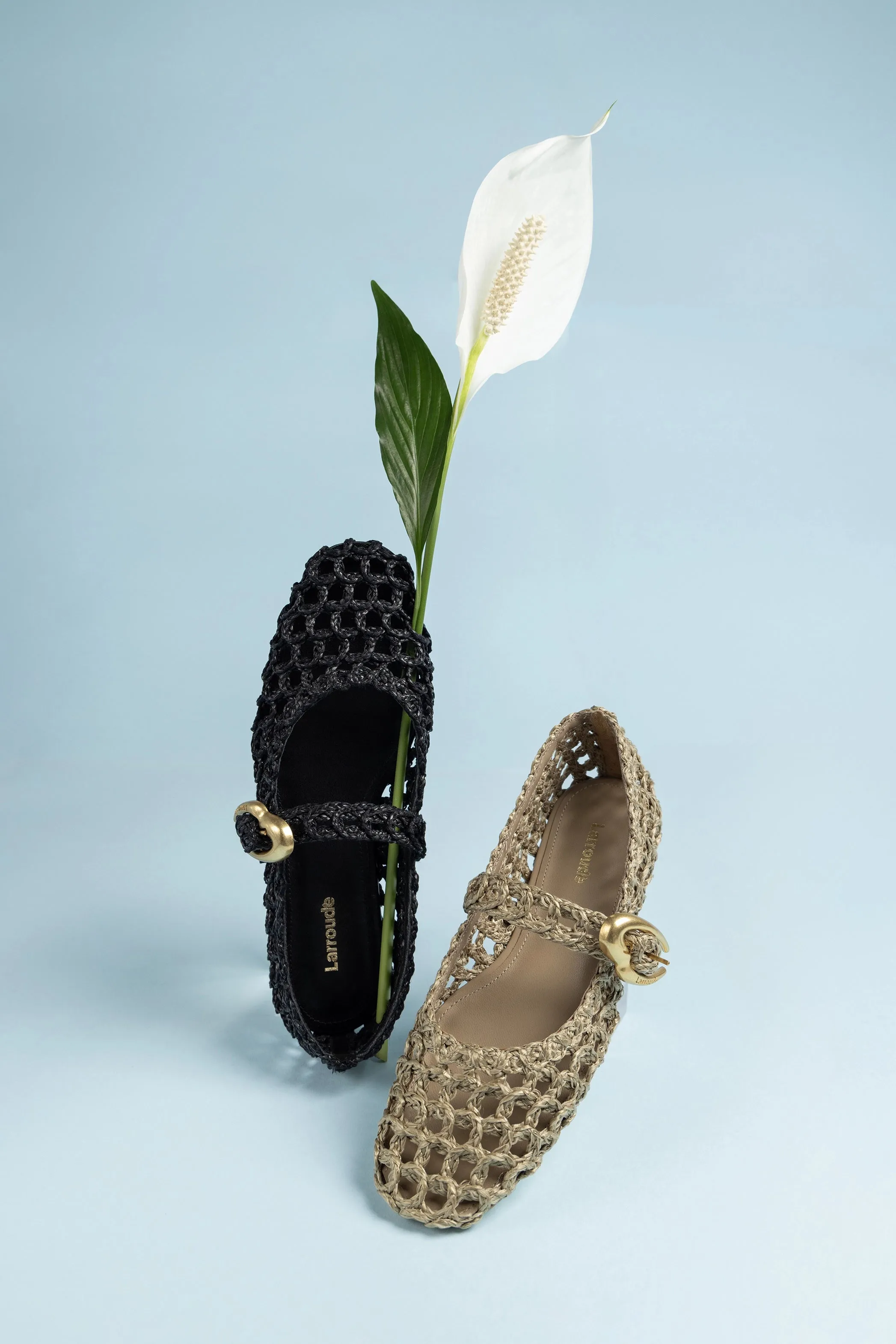 Verona Macrame In Algae Embroidered Raffia