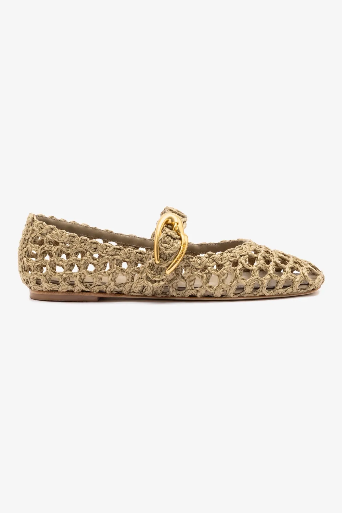 Verona Macrame In Algae Embroidered Raffia
