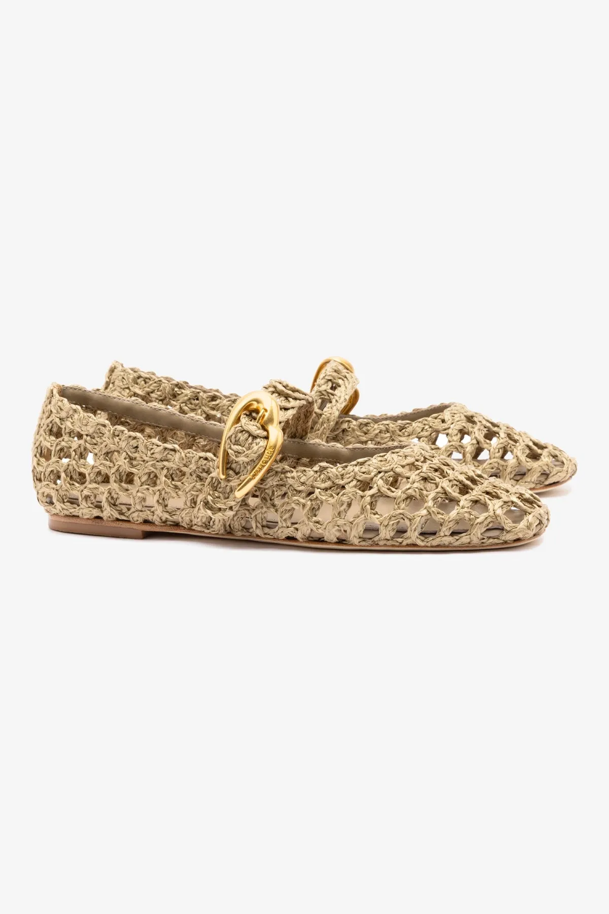Verona Macrame In Algae Embroidered Raffia