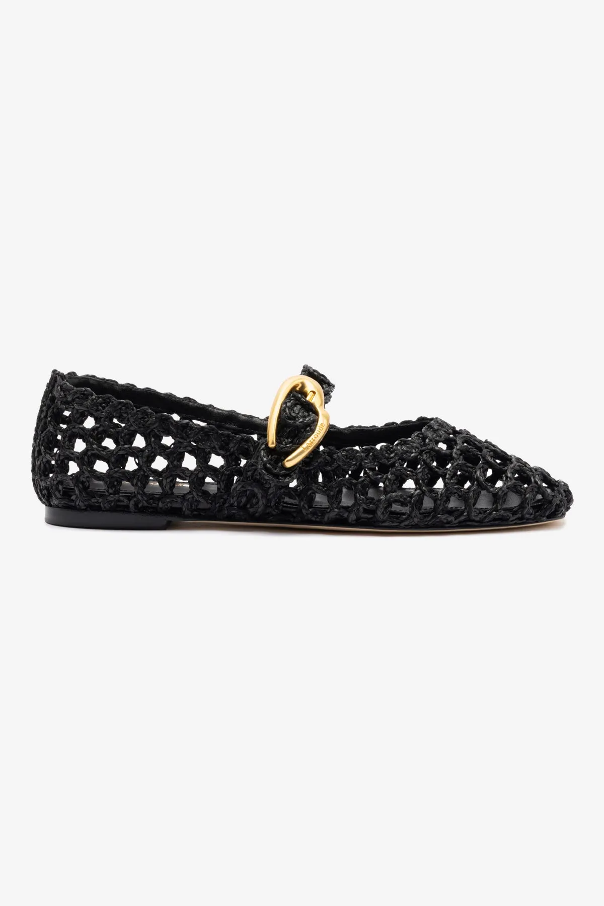 Verona Macrame In Black Embroidered Raffia