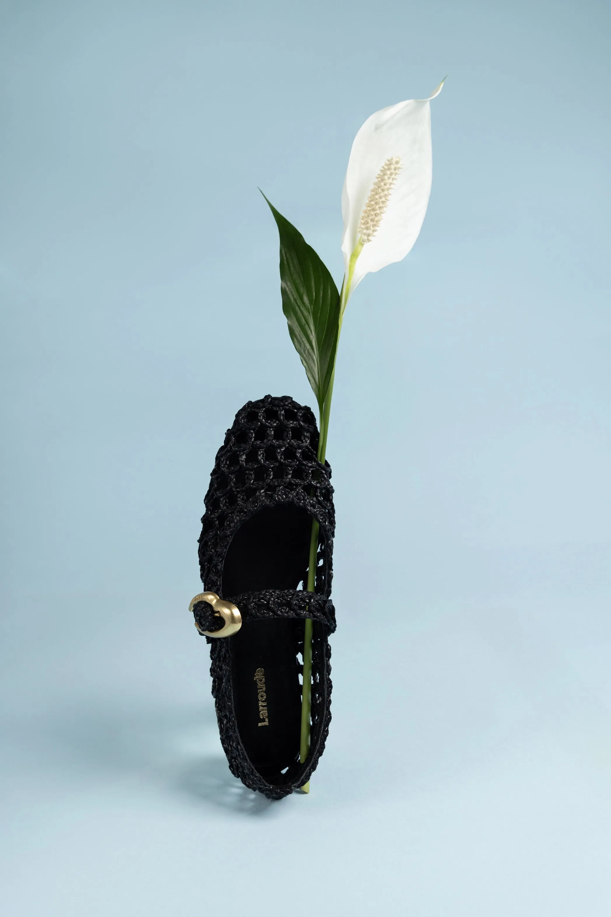 Verona Macrame In Black Embroidered Raffia