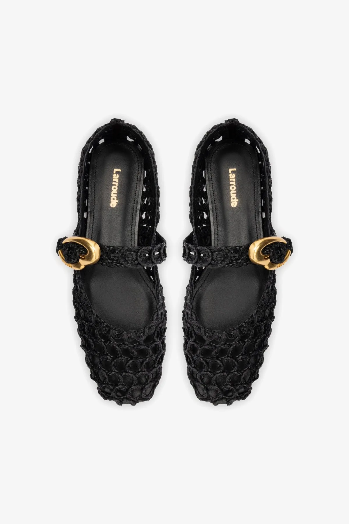 Verona Macrame In Black Embroidered Raffia