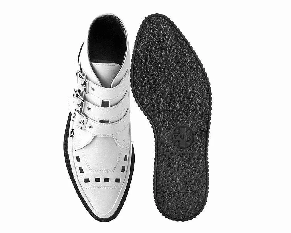 White TUKskin? 3-Buckle Boot