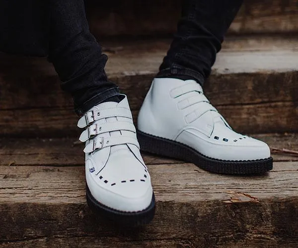 White TUKskin? 3-Buckle Boot
