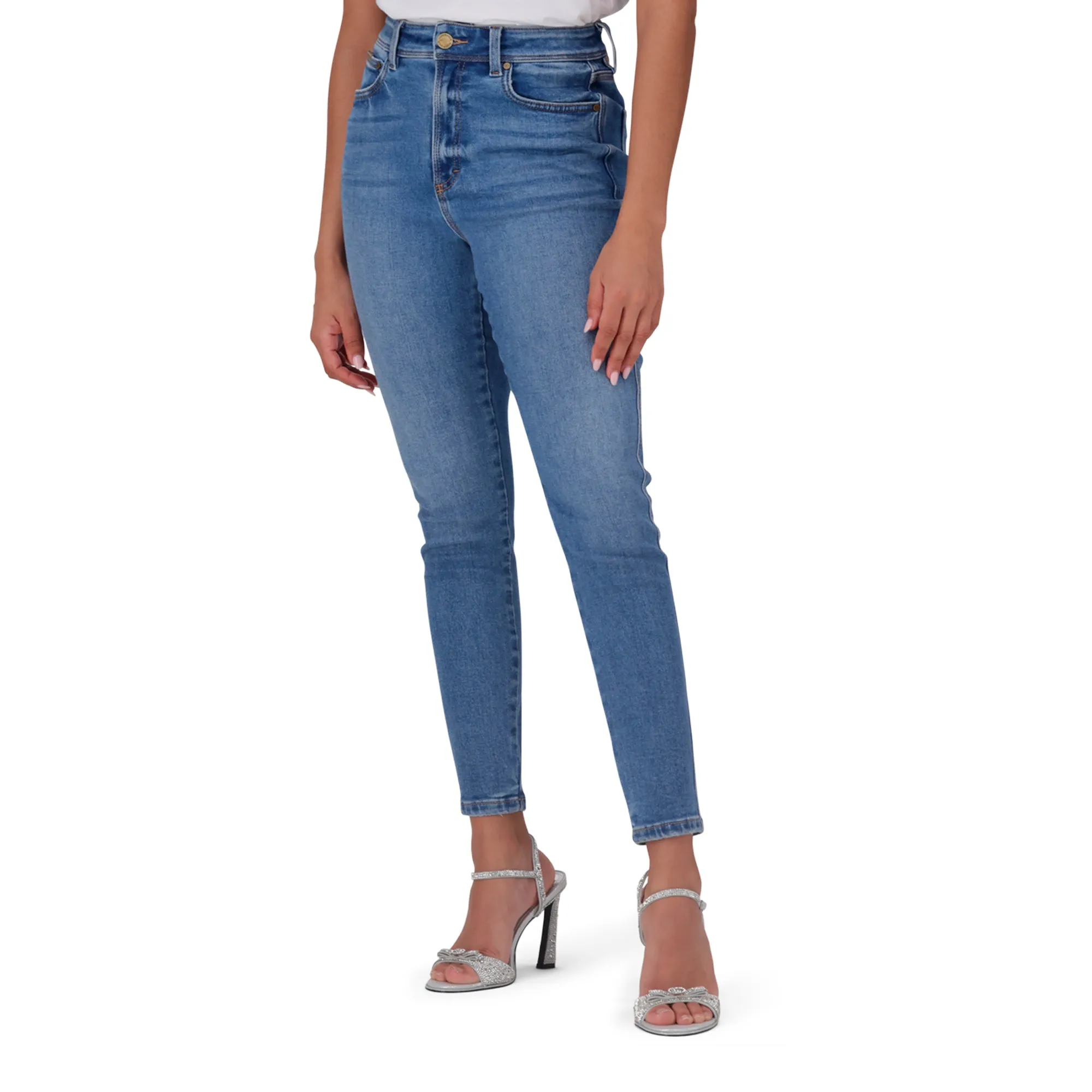 ZOE CONTOUR CURVY MID WASH SKINNY