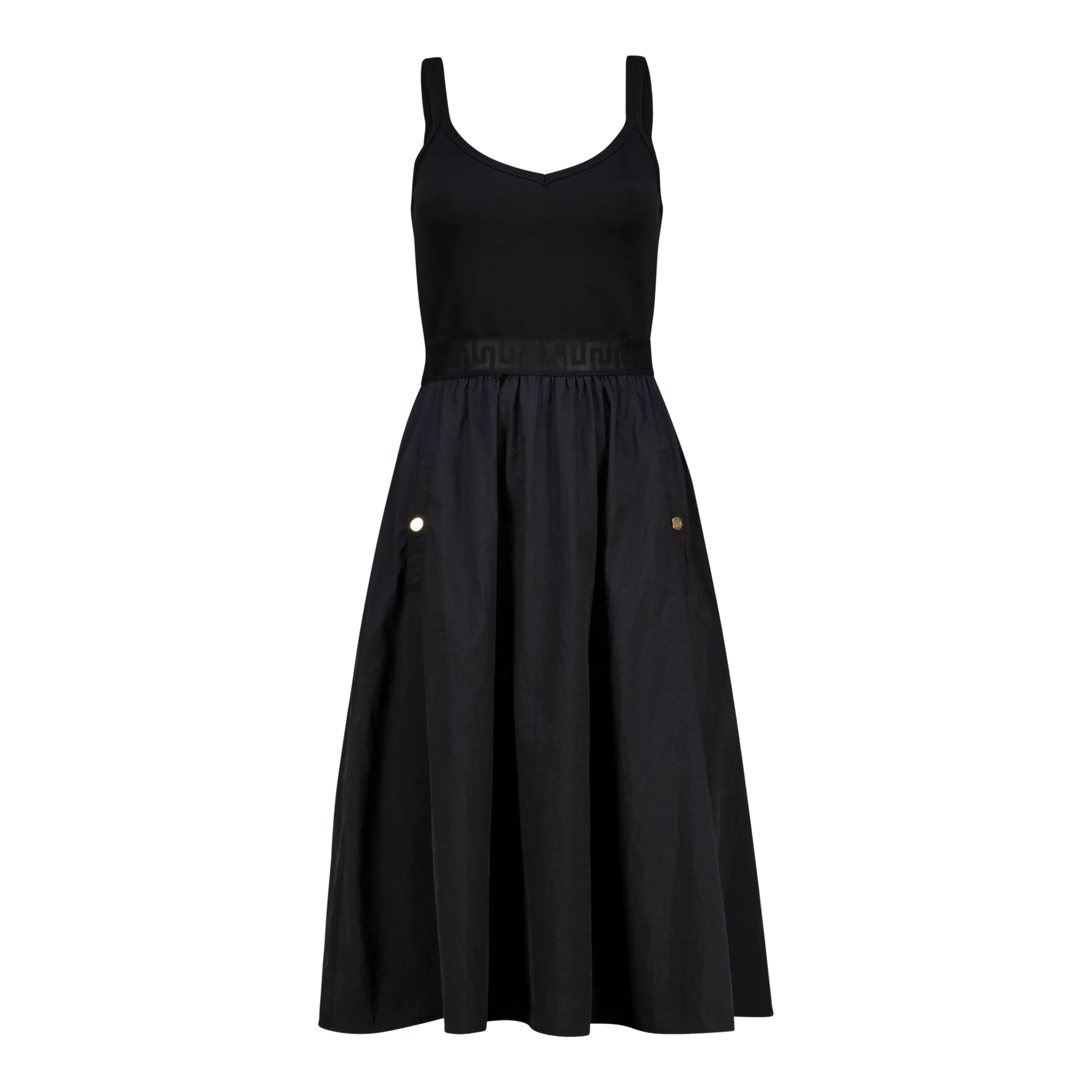 ZORA BLACK BALLERINA MIDI DRESS